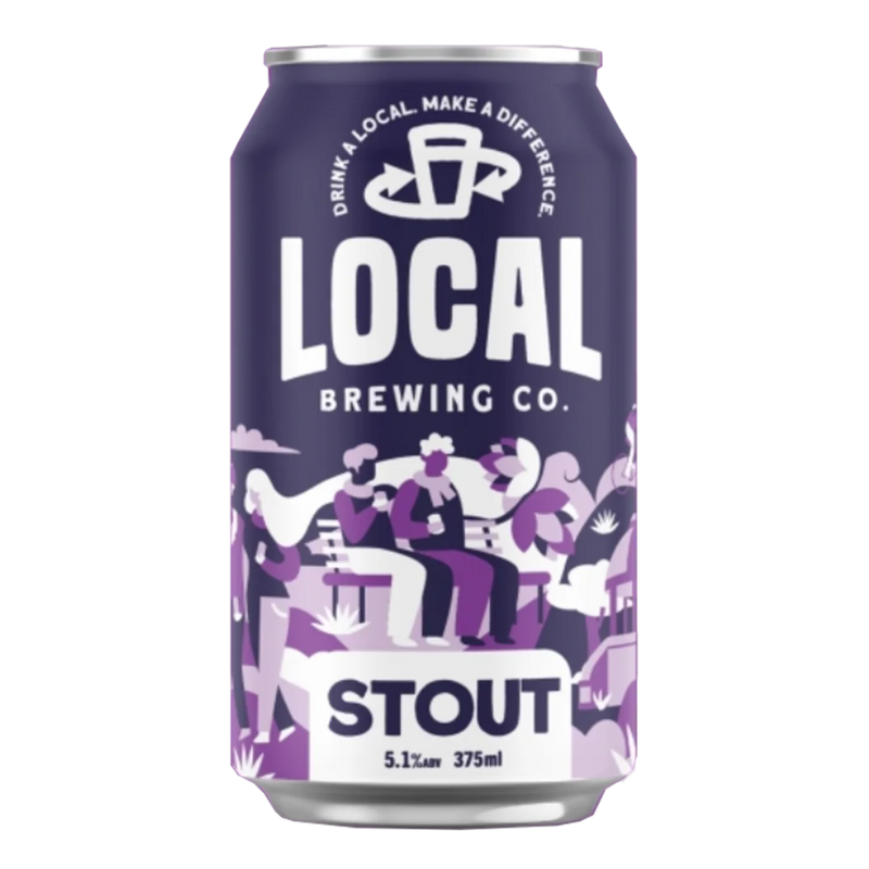 LOCAL BREWING CO STOUT CAN 375ML