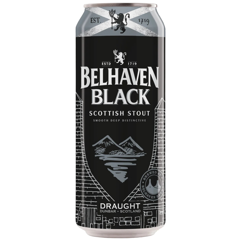 BELHAVEN BLACK SMOOTH VELVET SCOTTISH STOUT NITRO DRAUGHT CAN 440ML