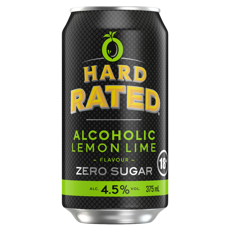 HARD RATED LEMON LIME ZERO SUGAR CAN 375ML