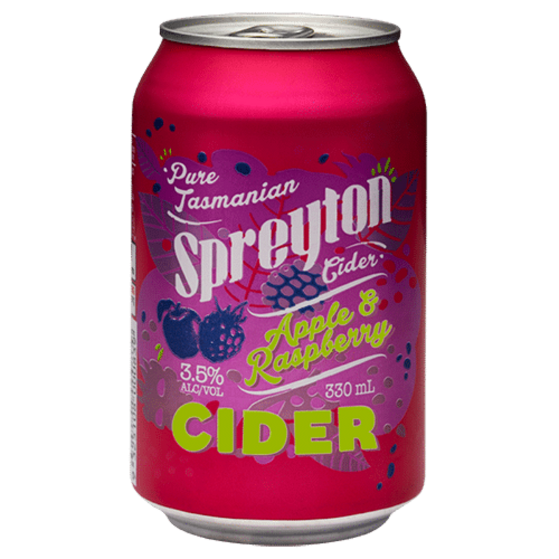 SPREYTON APPLE & RASPBERRY CIDER 330ML