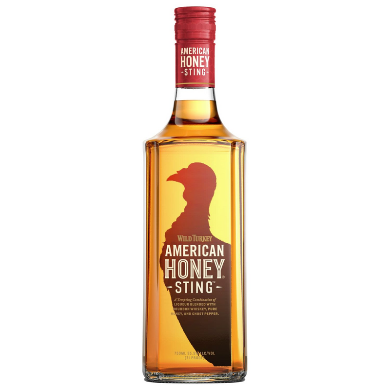 WILD TURKEY AMERICAN HONEY STING LIQUEUR 750ML