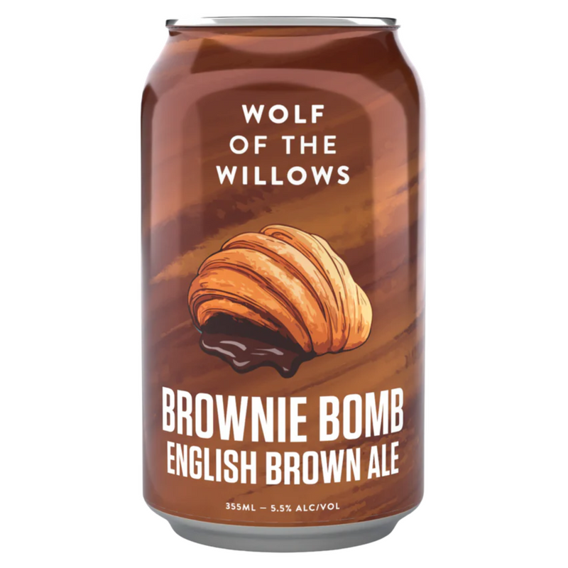 WOLF OF WILLOWS BROWNIE BOMB ENGLISH  BROWN ALE CAN 355ML