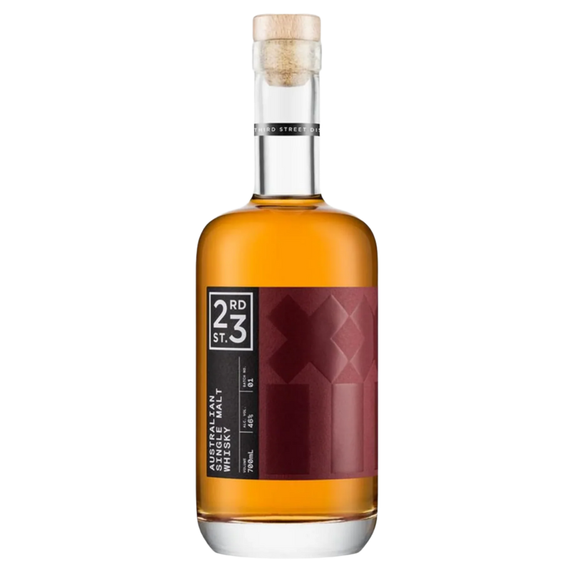 23RD STREET BATCH NO.1 SINGLE MALT WHISKY 700ML Australian 46% twenty third street district