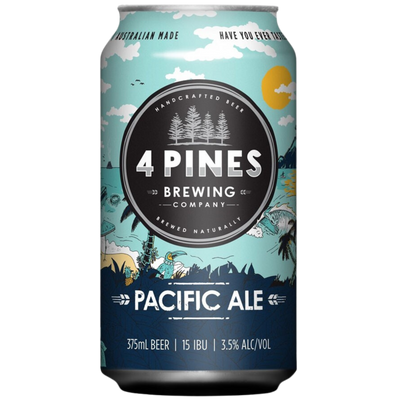 4 PINES PACIFIC ALE CANS 375ML Australian Craft Beer. Manly NSW