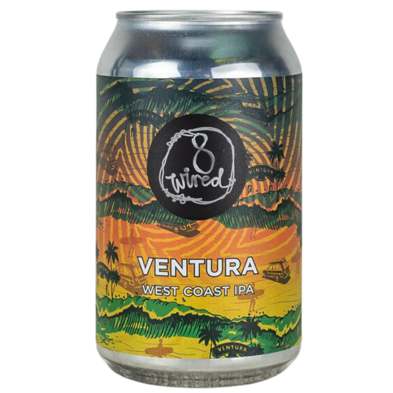 8 WIRED VENTURA WEST COAST IPA CAN 330ML WCIPA NEW ZEALAND CRAFT BEER