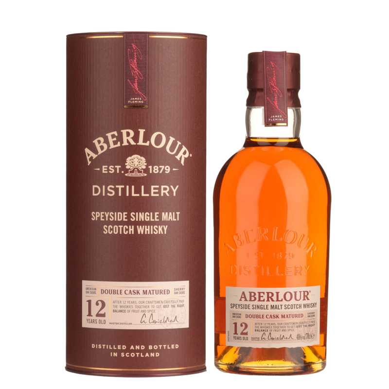 ABERLOUR 12YO DOUBLE CASK SINGLE MALT SCOTCH WHISKY 700ML Speyside matured Distillery 