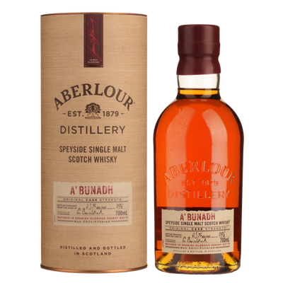 ABERLOUR A'BUNADH SINGLE MALT SCOTCH WHISKY 700ML speyside Original cask strength Distillery