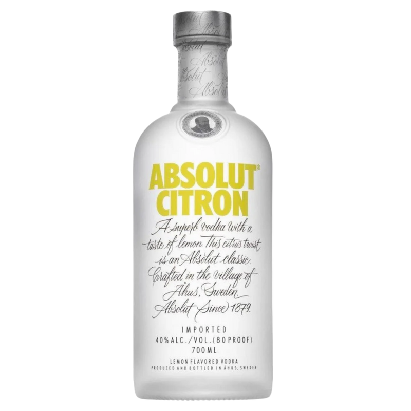 ABSOLUT CITRON VODKA 700ML Lemon Flavoured Vodka, Imported from Sweden 40% ALC/VOL