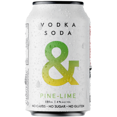 AMPERSAND VODKA & SODA PINE LIME CAN 330ML