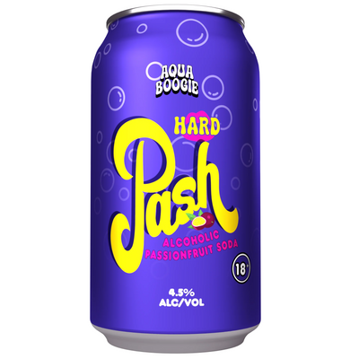 AQUA BOOGIE HARD PASH ALCOHOLIC PASSIONFRUIT SODA CAN 355ML
