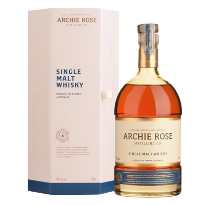 ARCHIE ROSE SINGLE MALT WHISKY 700ML DISTILLING CO SYDNEY AUSTRALIA