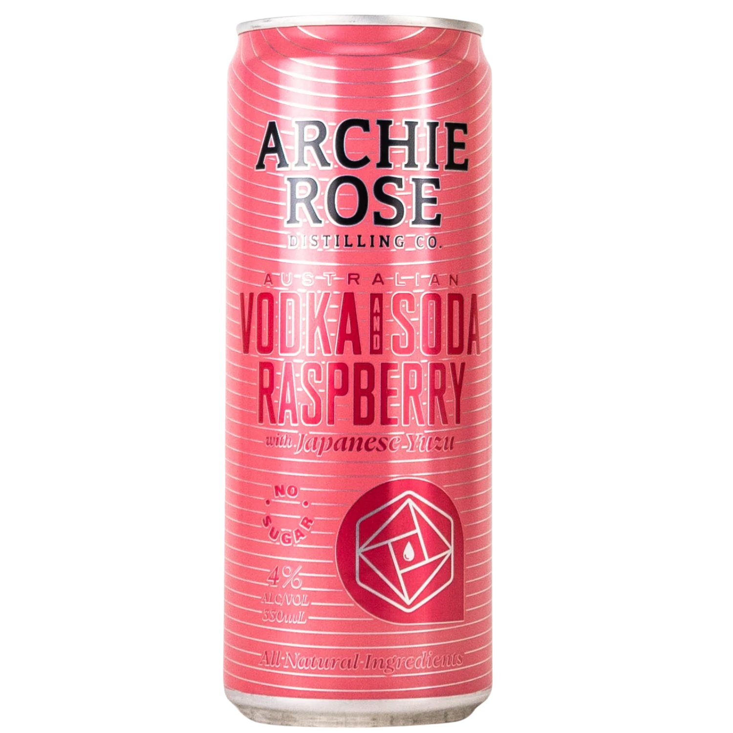 ARCHIE ROSE VODKA & SODA RASPBERRY CAN 330ML