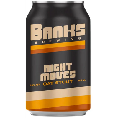 BANKS BREWING NIGHT MOVES OAT STOUT CAN 355ML