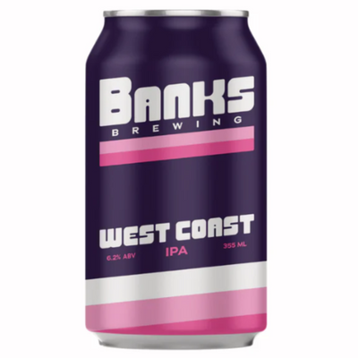 BANKS BREWING WEST COAST IPA CAN 355ML