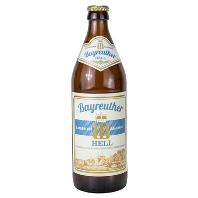 BAYREUTHER HELL LAGER BOTTLE 500ML