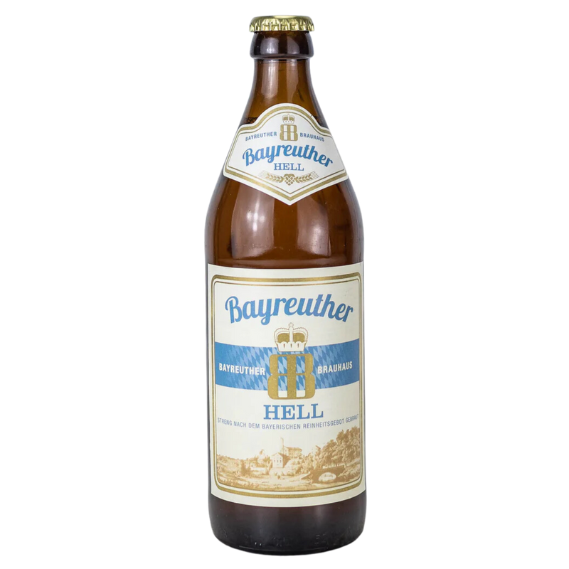 BAYREUTHER HELL LAGER BOTTLE 500ML