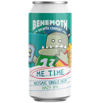 BEHEMOTH BREWING COMPANY ME TIME MOSAIC SINGLE HOP HAZY IPA CAN 440ML