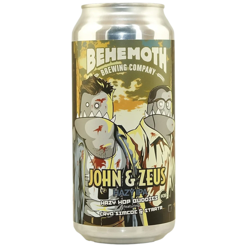 BEHEMOTH JOHN & ZEUS HAZY IPA CAN 440ML