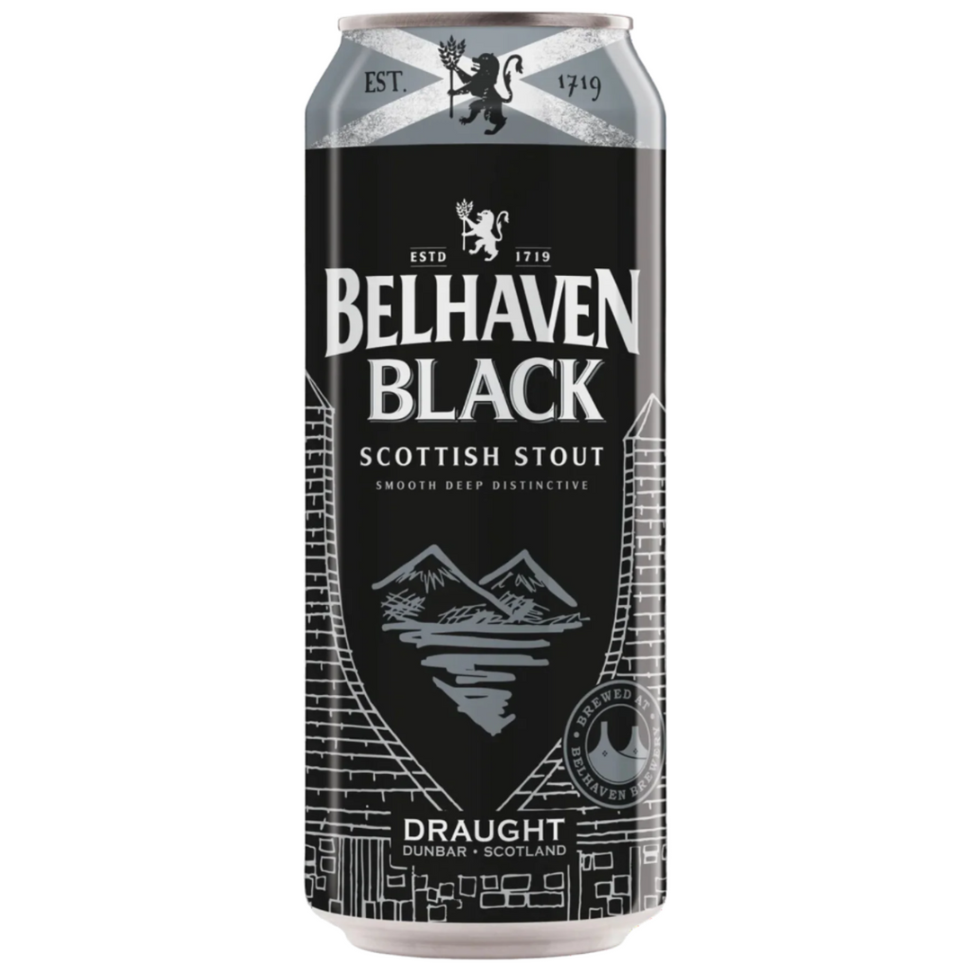 BELHAVEN BLACK SMOOTH VELVET SCOTTISH STOUT NITRO DRAUGHT CAN 440ML