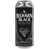 BELHAVEN BLACK SMOOTH VELVET SCOTTISH STOUT NITRO DRAUGHT CAN 440ML