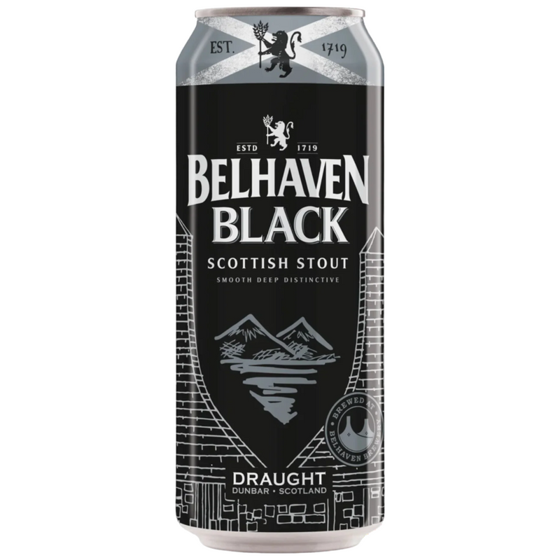 BELHAVEN BLACK SMOOTH VELVET SCOTTISH STOUT NITRO DRAUGHT CAN 440ML
