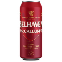BELHAVEN MCCALLUM'S SWEET SCOTTISH STOUT NITRO DRAUGHT CAN 440ML