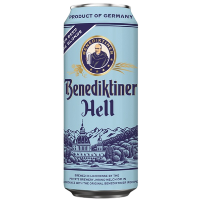 BENEDIKTINER HELL LAGER BEER CAN 500ML