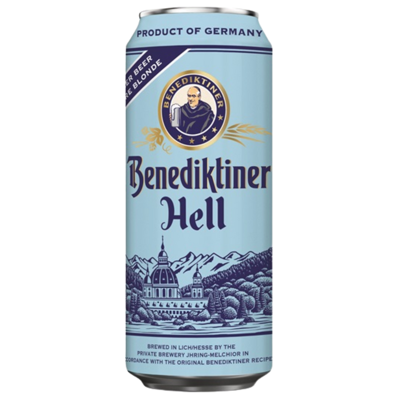 BENEDIKTINER HELL LAGER BEER CAN 500ML