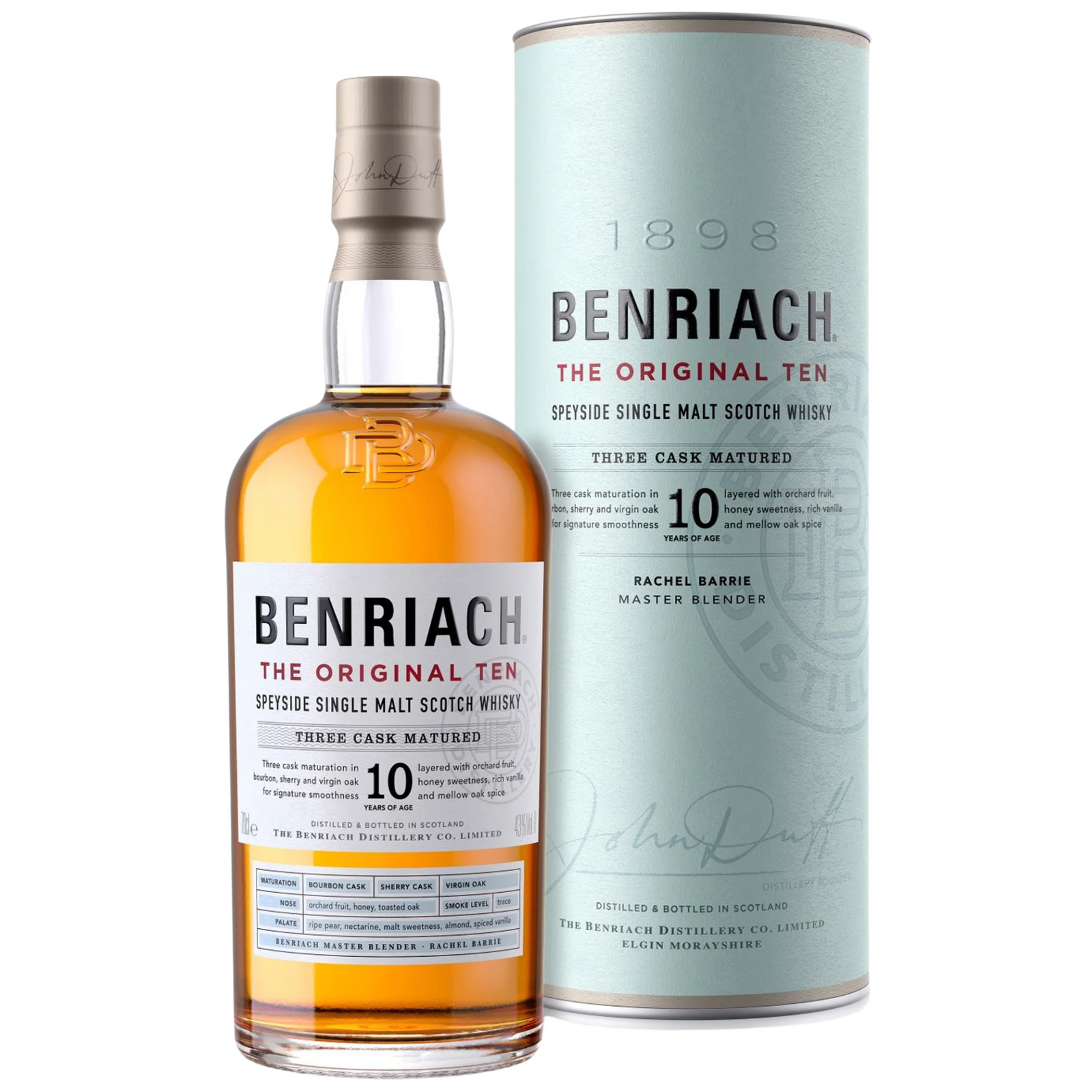 BENRIACH 10YO SINGLE MALT SCOTCH WHISKY 700ML