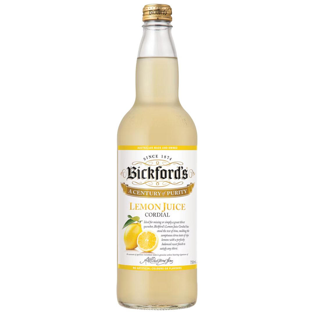 BICKFORD'S LEMON CORDIAL 750ML