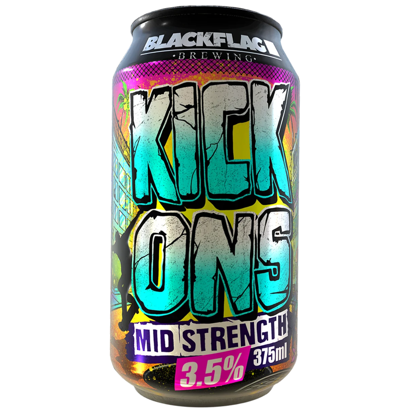 BLACKFLAG KICK ONS MID STRENGTH PALE ALE CAN 375ML
