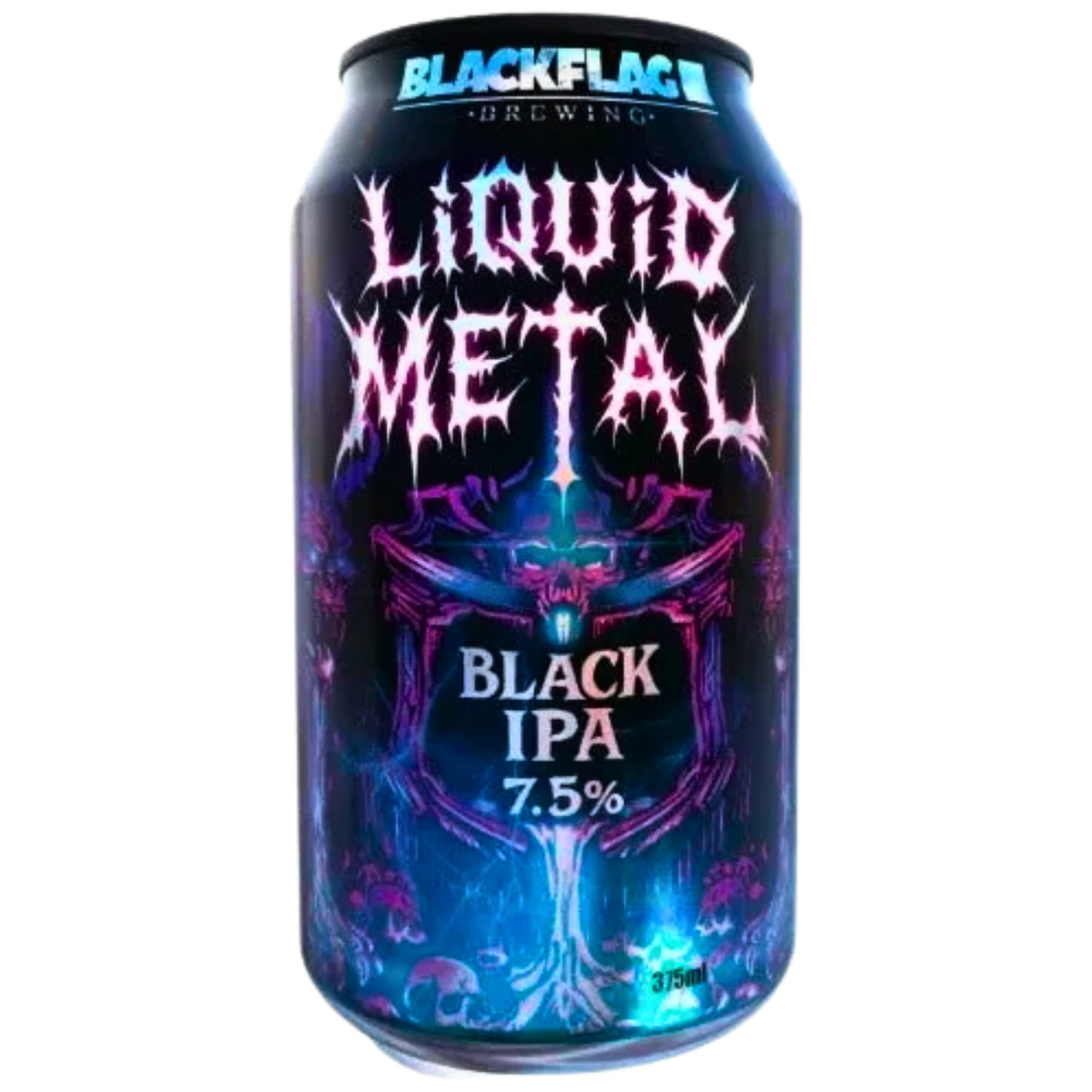 BLACKFLAG LIQUID METAL BLACK IPA CAN 375ML