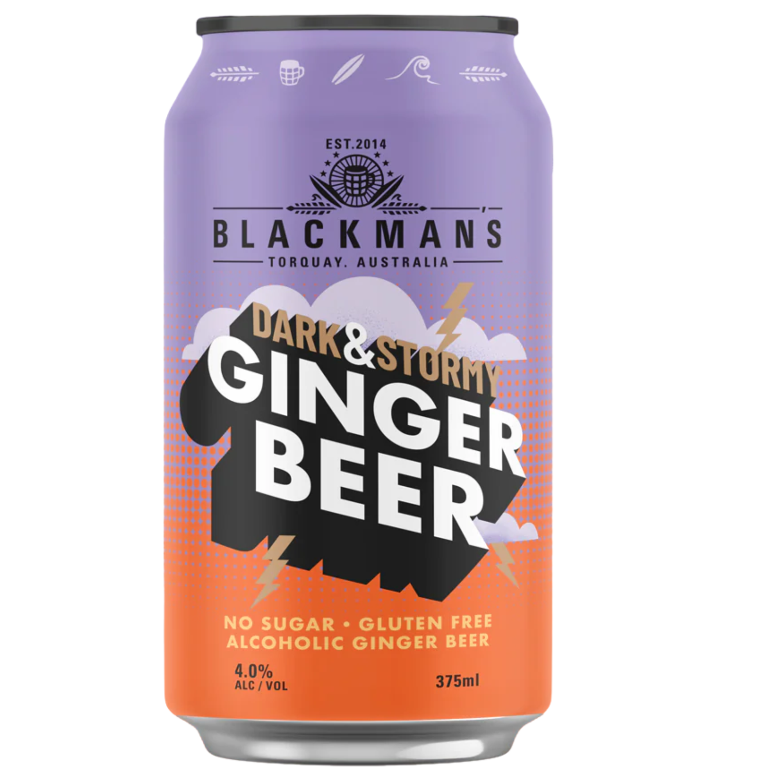 BLACKMAN'S DARK & STORMY GINGER BEER CAN 375ML