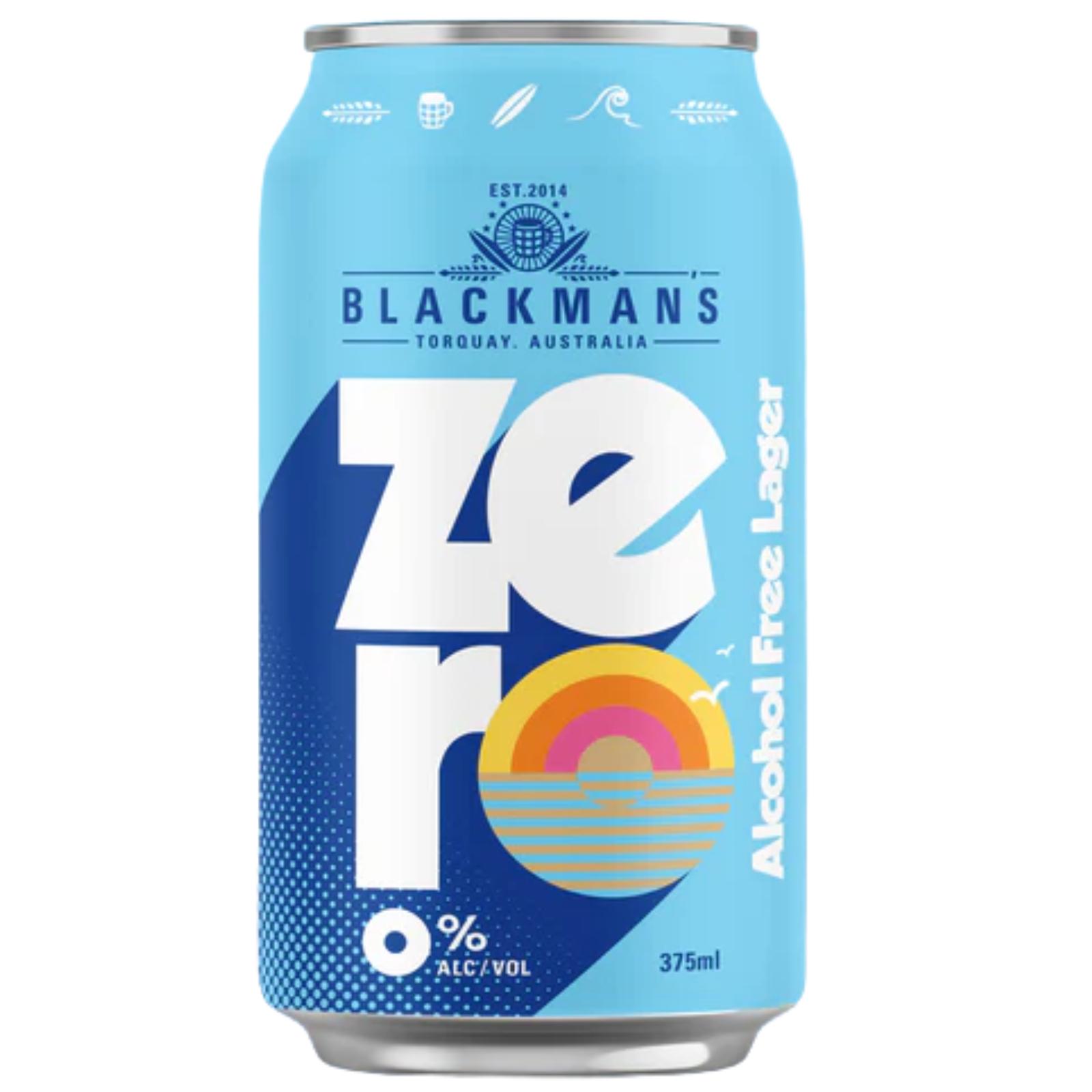 BLACKMAN'S ZERO ALCOHOL FREE LAGER CAN 375ML