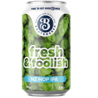 BOATROCKER FRESH & FOOLISH NZ HOP IPA CAN 375ML