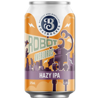 BOATROCKER ROBOT OVERLORDS HAZY IPA CAN 375ML