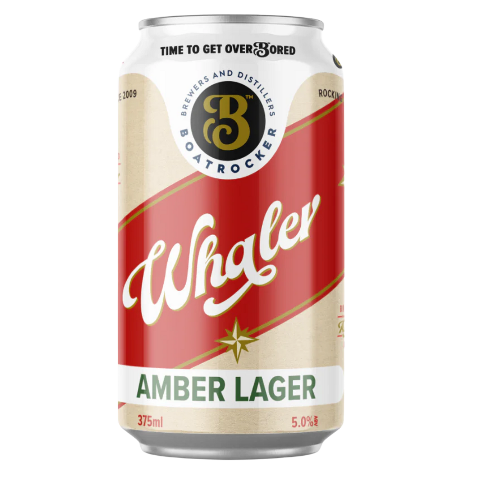 BOATROCKER WHALER AMBER LAGER CAN 375ML