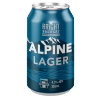 BRIGHT BREWERY ALPINE LAGER CAN 375ML