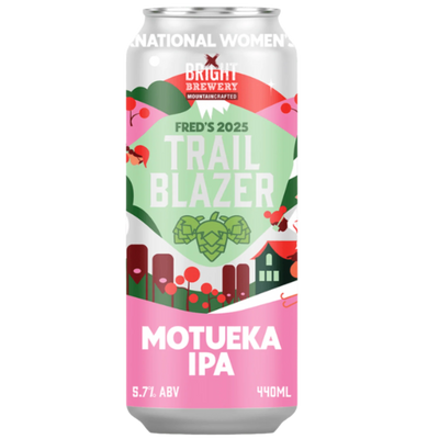BRIGHT BREWERY FRED'S 2025 TRAIL BLAZER MOTUEKA IPA CAN 440ML