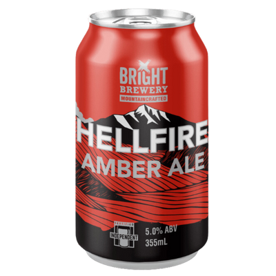 BRIGHT BREWERY HELLFIRE AMBER ALE CAN 355ML