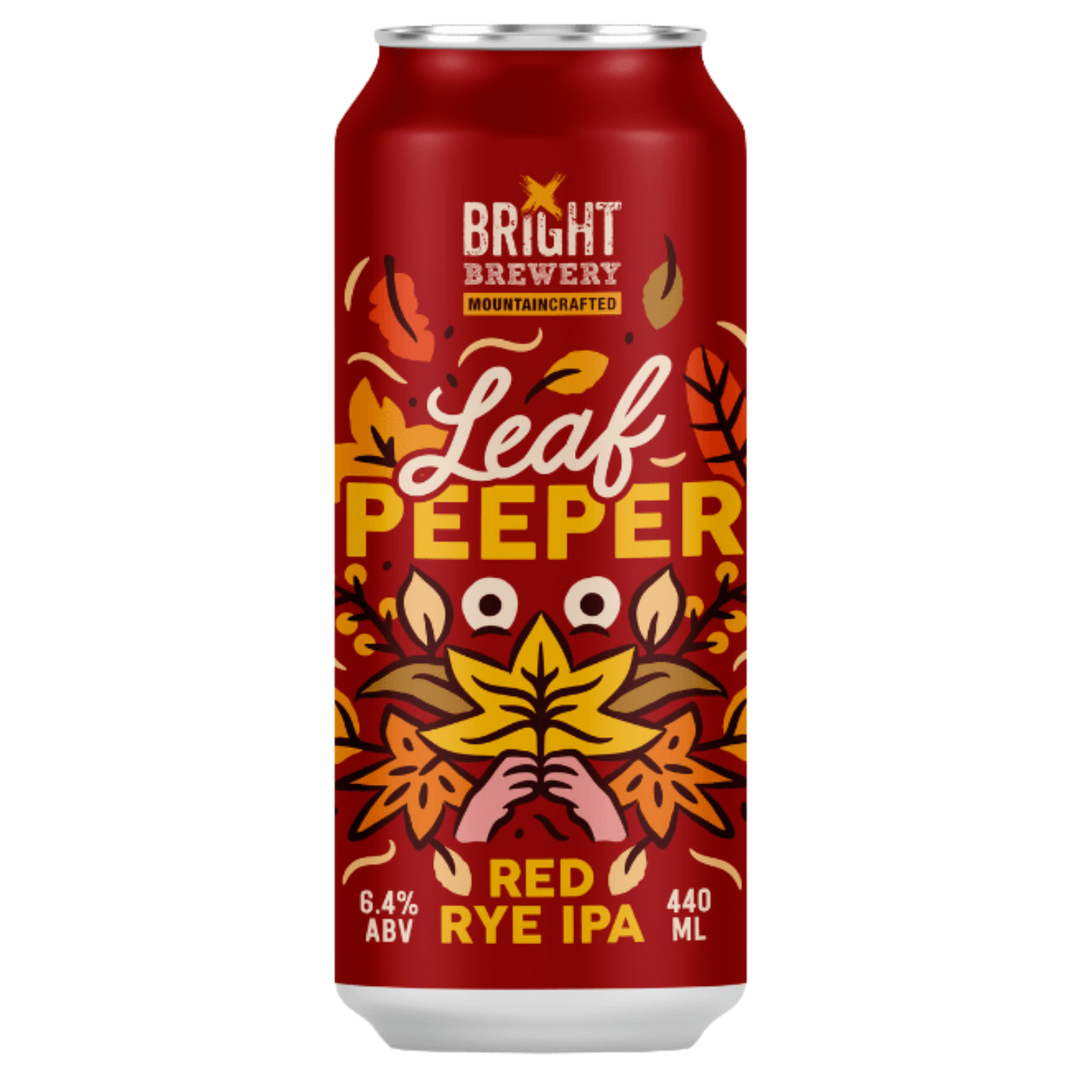 BRIGHT BREWERY LEAF PEEPER RED RYE IPA CAN 440ML