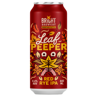 BRIGHT BREWERY LEAF PEEPER RED RYE IPA CAN 440ML