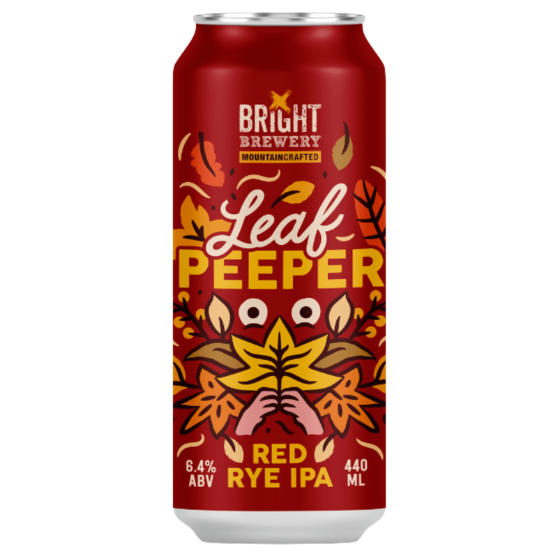 BRIGHT BREWERY LEAF PEEPER RED RYE IPA CAN 440ML