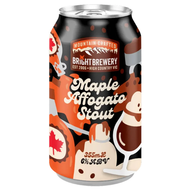 BRIGHT BREWERY MAPLE AFFOGATO STOUT CAN 355ML