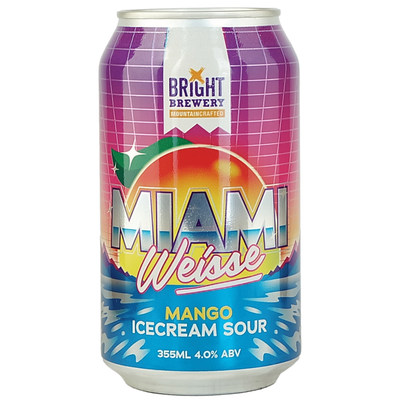 BRIGHT BREWERY MIAMI WEISSE MANGO ICECREAM SOUR CAN 355ML