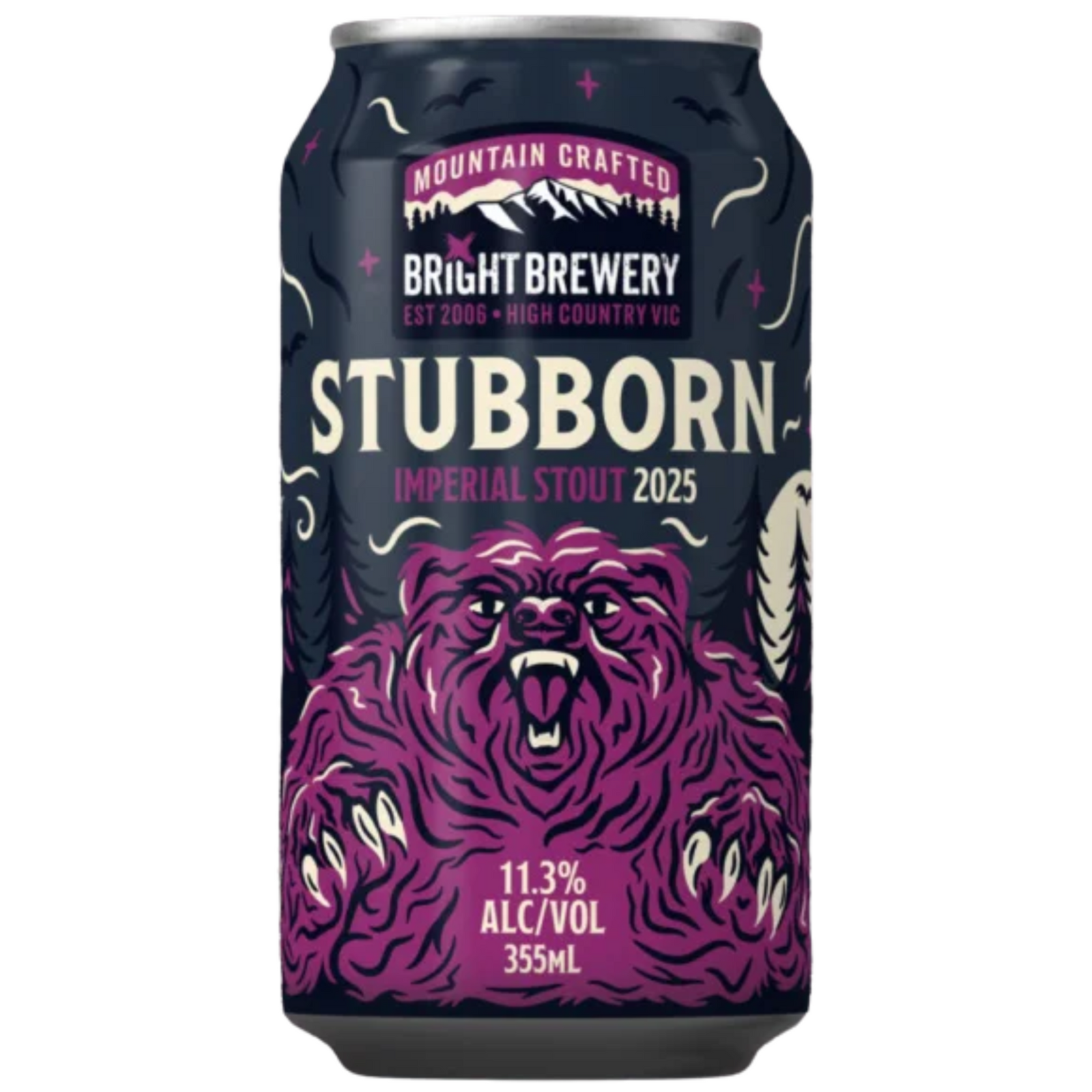 BRIGHT BREWERY STUBBORN 2025 IMPERIAL STOUT CAN 355ML
