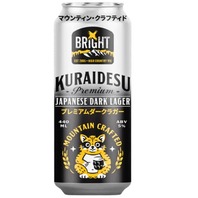 BRIGHT KURAIDESU PREMIUM JAPANESE DARK LAGER CAN 440ML