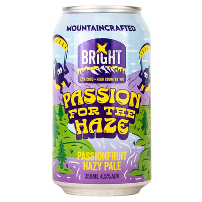 BRIGHT PASSION FOR THE HAZE PASSIONFRUIT HAZY PALE CAN 355ML