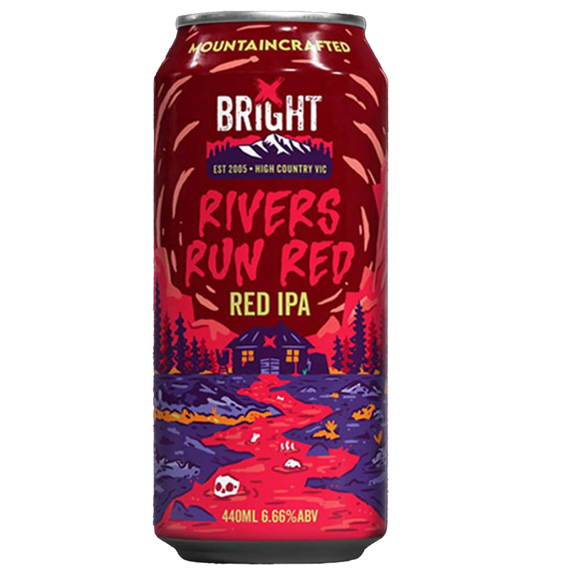 BRIGHT RIVERS RUN RED RED IPA CAN 440ML