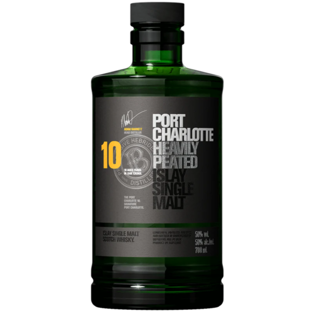 BRUICHLADDICH PORT CHARLOTTE 10YO SINGLE MALT SCOTCH WHISKY 700ML